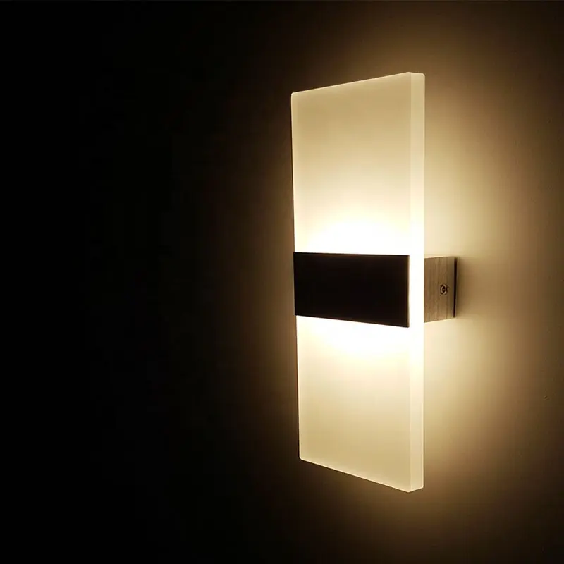 מודרני Led קיר אור עד למטה מקורה סלון קיר סוגר אור led אקריליק פשטות דקורטיבי קיר אור