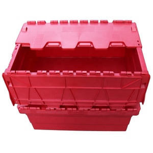 Qs 6425 caixa empilhável de plástico resistente, recipiente para armazenamento de roupas com tampa - Product Image 5