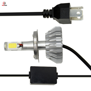 Weiyao led lumière ampoule V2 9003 dimmable led ampoule double couleur clignotant led phare - Product Image 5