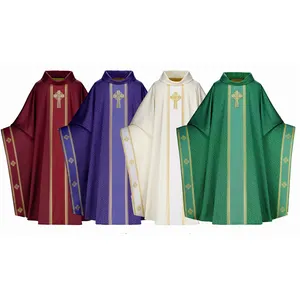 Vestuário bordado da igreja pulpit robe