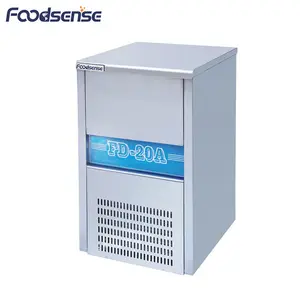 CE Chứng Nhận Thép Không Gỉ Thương Mại 220 wát Ice Khối Máy Làm, DC Ice Maker