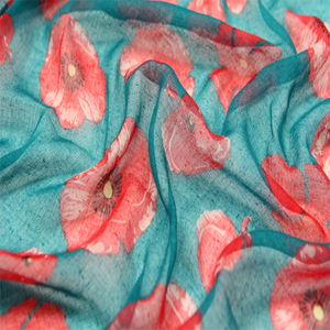 Venta al por mayor <span class=keywords><strong>de</strong></span> las mujeres <span class=keywords><strong>de</strong></span> la moda amapola floral impreso chal noche bufanda - Product Image 5