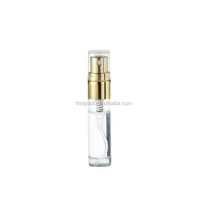 Dourado metal facial névoa perfume pulverizador bomba