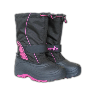 Las niñas de Color Rosa y Negro Hasta <span class=keywords><strong>La</strong></span> Rodilla Botas de Invierno Con Fieltro - Product Image 1