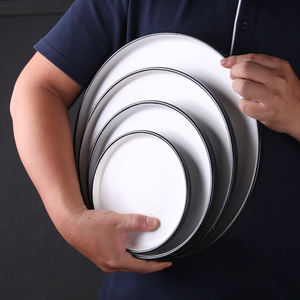 Vaisselle de table style européen, plats en porcelaine, service de table en céramique style <span class=keywords><strong>rond</strong></span>, assiette pour le mariage - Product Image 1