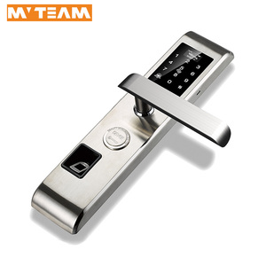 Fournisseur de serrures de porte intelligentes Meilleur <span class=keywords><strong>prix</strong></span> Code <span class=keywords><strong>Carte</strong></span> Serrure de porte intelligente à empreintes digitales pour portes en bois, métal, composite - Product Image 1