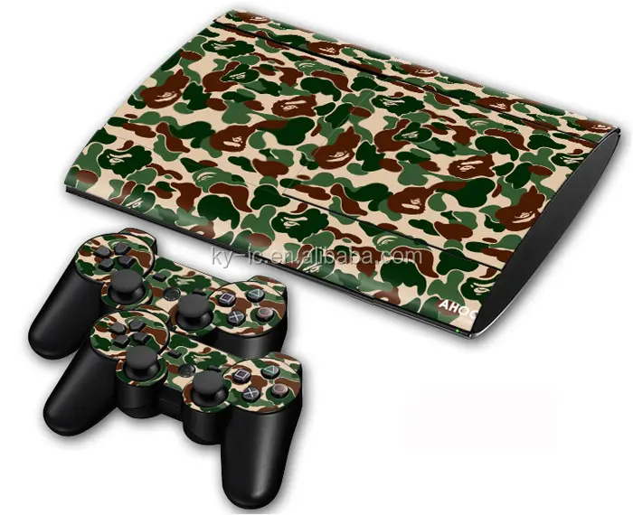 Different Design Vinyl Stick Skin Protective Skin for PS3 Super Slim