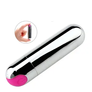 Wholesale 10 Speed Rechargeable Silver Girl Pussy Jump Eggs Sex Toys Wireless Mini Bullet Vibrator