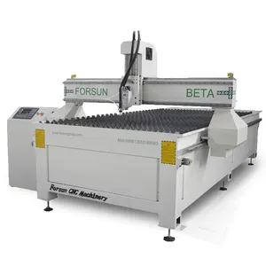 Carbon Staal Industrie 2040 4 Assige CNC Plasma Cutter Met Gietijzeren Tafel