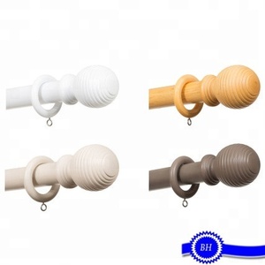 Prix d'usine en gros tringles à rideaux rondes populaires en bois pour le marché britannique - Product Image 6