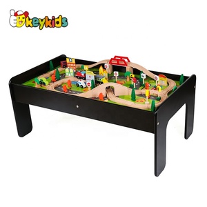 2024 Bán Buôn 90Pcs Giáo Dục Bằng Gỗ Bảng Top <span class=keywords><strong>Train</strong></span> <span class=keywords><strong>Set</strong></span> Cho Trẻ Em W04c009B - Product Image 6