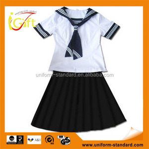 子供のための女の子のスカートの制服のための持続可能な綿の新着卸売新しいスタイルの制服
