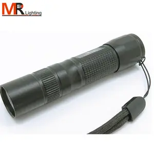 120lumen mini zoom flashlight 1aa rechargeable battery led torch light AA for camping mr support oem