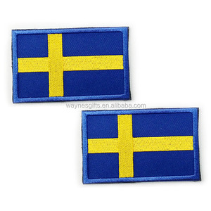 Kustom bendera Swedia Patch bordir untuk bendera Promosi & spanduk - Product Image 3