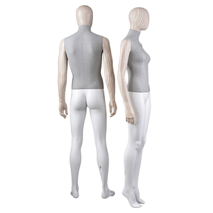 Mannequins en bois à grain de bois, tête et bras nus, sexy, chauds, grandeur nature, hommes et femmes, réalistes - Product Image 6