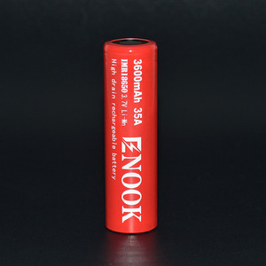 Nueva llegada Enook 18650 3600 mAh 35A 3.7 V batería recargable con flat top pk18650 3500 mAh de la batería 60A - Product Image 4