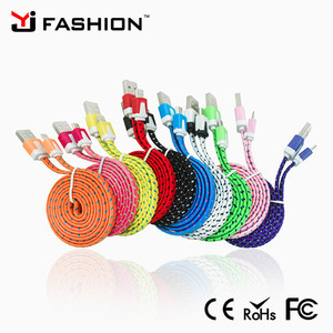 Teléfono caliente accesorio nylon trenzado <span class=keywords><strong>micro</strong></span> <span class=keywords><strong>USB</strong></span> <span class=keywords><strong>Cable</strong></span> cargador para <span class=keywords><strong>Apple</strong></span> y teléfono móvil sumsung - Product Image 5