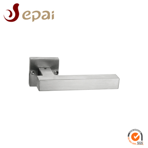 <span class=keywords><strong>Poignée</strong></span> <span class=keywords><strong>de</strong></span> <span class=keywords><strong>porte</strong></span> à levier <span class=keywords><strong>carrée</strong></span> en acier inoxydable massif Epai Modern Hotel Rosette - Product Image 5