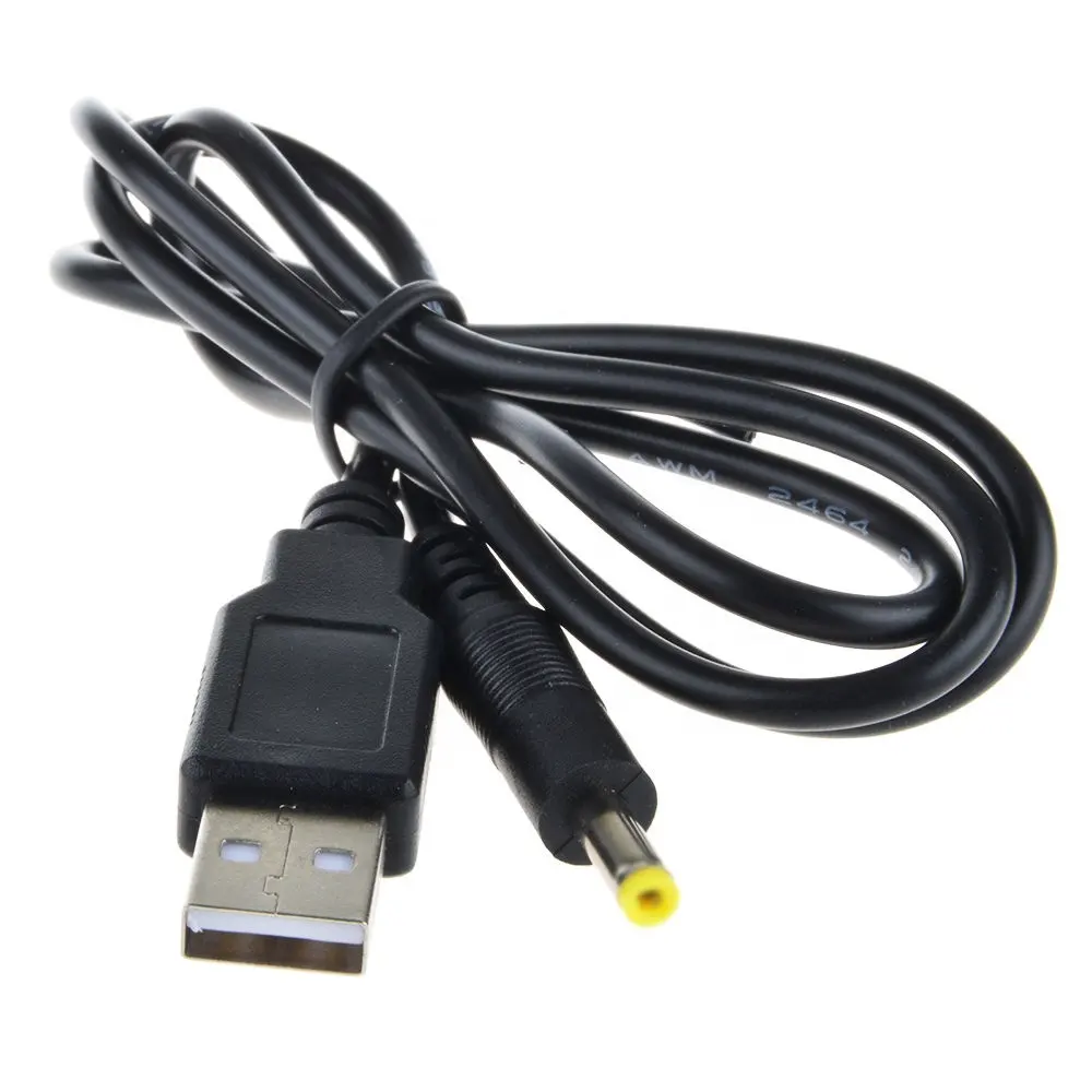 Wholesale Charging cable For PSP 1000 2000 3000 USB To DC 4.0x1.7mm Plug Power Charge Cable Cord Lead High Quality FAST SHIP