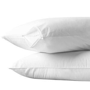 Housse de coussin en tissu imperméable blanc uni anti-acariens - Product Image 6