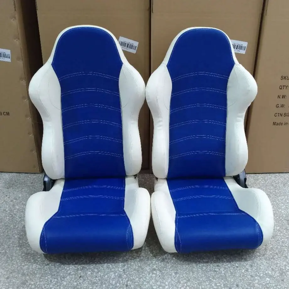 PVC Leather Sport Racing Car Seat JBR1038 High Quality Blue and White 89*69*55 30 Days CN;ZHE 10pcs Customized Logo 1038 JBR
