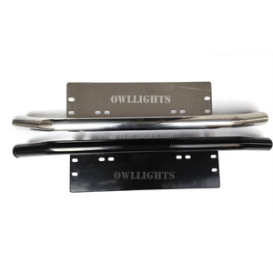 Cadre de support de plaque d'immatriculation en acier inoxydable, universel noir pour voitures tout-terrain <span class=keywords><strong>2022</strong></span> - Product Image 3