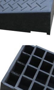 High Quality 19cm High 2 Holes Traffic Road Car Rubber Garage <strong>Portable</strong> Wheel <strong>Ramp</strong> Truck Wide <strong>Ramp</strong> <strong>Curb</strong> <strong>Ramp</strong> - Product Image 6