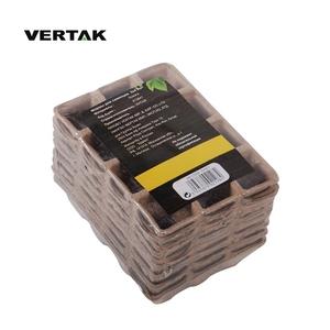 VERTAK 10 <span class=keywords><strong>Vasi</strong></span> in Polpa <span class=keywords><strong>di</strong></span> Carta 3x4 per Semenzai e Crescita Piante - Product Image 6