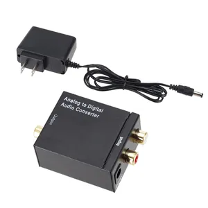 אנלוגי L/R לדיגיטלי SPDIF RCA האופטי Toslink Audio Converter מתאם RCA L/R מתאם ארה"ב