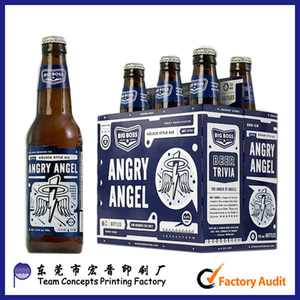 la impresión personalizada de seis paquete de la caja de cerveza - Product Image 1