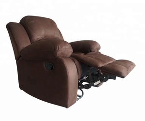 Meilleure vente home cinéma moderne Fauteuil à bascule inclinable en tissu suédé - Product Image 3