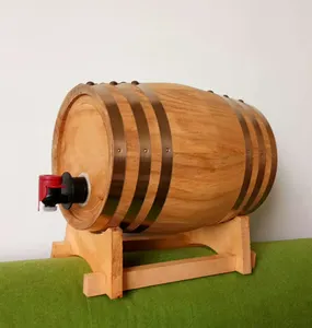 Diseño personalizado barril de roble de 3 litros barriles de vino