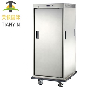 ประตูคู่ไฟฟ้าเชิงพาณิชย์สแตนเลสโรงพยาบาลอาหารอุ่นรถเข็น - Product Image 3