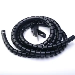 Veiligheid Bescherming Kabel Mouwen Spiraal Wrap Band Draad Wikkelen Mouwen Lijn Regeling Natuurlijke Of Zwart