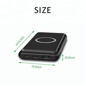 Amazon top seller 2018 10000 mah banca di potere senza fili di ricarica veloce - Product Image 4