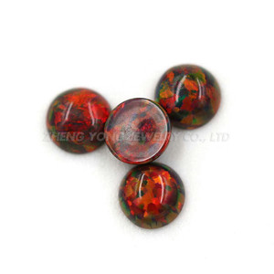 80% de <span class=keywords><strong>silice</strong></span> et 20% résine synthétique <span class=keywords><strong>opale</strong></span> perles / cabochon rond <span class=keywords><strong>opale</strong></span> - Product Image 2