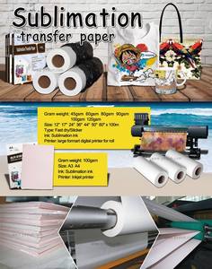 100g papel para sublimacion de mal gusto/sublimación pegajoso papel transfer para texitle - Product Image 2
