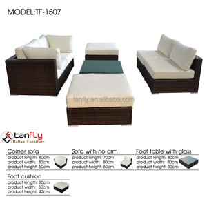 Ensembles <span class=keywords><strong>de</strong></span> <span class=keywords><strong>jardin</strong></span> extérieurs exclusifs en poly <span class=keywords><strong>rotin</strong></span> Meubles <span class=keywords><strong>de</strong></span> canapé sectionnels pour patio <span class=keywords><strong>de</strong></span> loisirs - Product Image 3