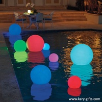 Boule lumineuse à led colorée et imperméable pour piscine