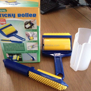 2pcs High Quality Reusable Sticky <strong>Lint</strong> Roller with Plastic Handle <strong>Brush</strong> - Product Image 4