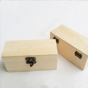 Caja de embalaje de aceite esencial de madera de pino de una botella Caja de madera de regalo de perfume elegante con estética natural - Product Image 4