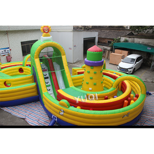 מכירה לוהטת מתנפח מכשול טיפוס מכשולים קופצני שקופיות טירת פרק שעשועים מתנפח כיף עיר לילדים ציוד - Product Image 5