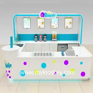 2020 Hot Koop Milkshake Bar Kiosk Smoothie Booth Voor Koop Bubble Tea Kiosk Gebruikt Voor Mall