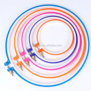 DIY Craft Embroidery Hoop Cross Stitch Ring Plastic Handy Round Ring Sewing Tools