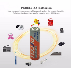 Batteria Ricaricabile Nichel-Zinco PKCELL Ni <span class=keywords><strong>Zn</strong></span> 1.6v Formato AA 2500mwh per Fotocamera Digitale - Product Image 5