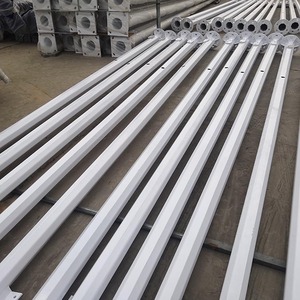 6M 8M 10M Thép Mạ Kẽm Tròn Chiếu Sáng Đường Phố Cột Ánh Sáng Ngoài Trời Cực - Product Image 5