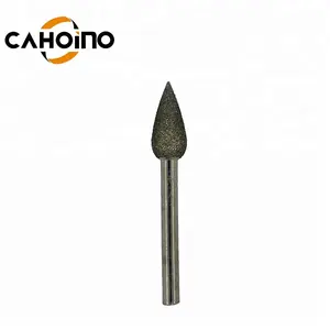 Stone Grinding Tools 6MM Shank Electroplated Diamond Mounted Point For Stone