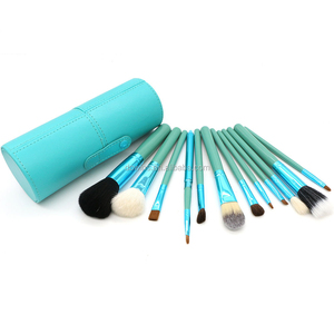 Cosméticos maquillaje cepillo con mango de madera de pelo de cabra <span class=keywords><strong>y</strong></span> pelo sintético - Product Image 2