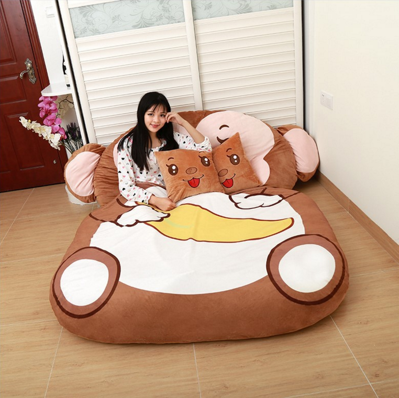 Оптовая продажа мягких большой размер плюшевые мультфильм ленивый кровать