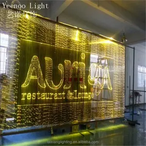 Di alta qualità e prezzo competitivo decorazione del ristorante/colore che cambia la luce della tenda in fibra ottica mitsubishi finestra led luci